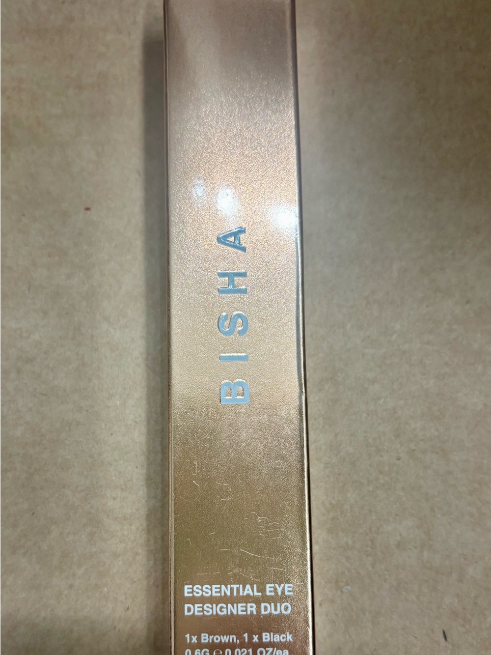 NEW Sealed BISHA Essential Eye Designer Duo Set – Black & Brown Liquid Liners